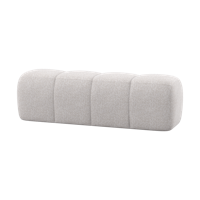 Woood Mojo eetkamerbank 164 cm bouclé Ecru Melange - thumbnail