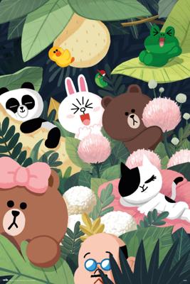Poster Line Friends Jungle 61x91,5cm