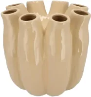 Daan Kromhout Design vaas aardewerk luna 24x24cm zand - thumbnail