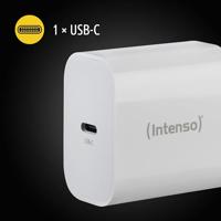 Intenso W20C USB-oplader 20 W 1x USB-C Wit Binnen USB Power Delivery (USB-PD) - thumbnail