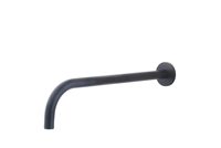 Wiesbaden SLIM 18mm uitloop rond 30cm 1/2'' mat zwart - thumbnail