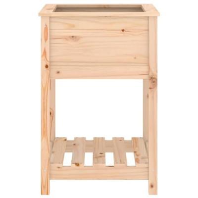 VidaXL Plantenbak met schap 54x54x81 cm massief grenenhout VidaXL Plantenbak met schap 54x54x81 cm massief grenenhout
