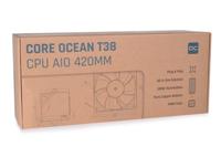 Alphacool core ocean t38 420 waterkoeling (zwart) - thumbnail