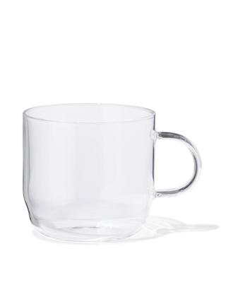HEMA Mok 300ml borosilicaatglas hittebestendig oor (transparant)