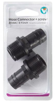 Hose Connector Screw 20 mm 3/4 Inc vijveraccesoires VT - Vt