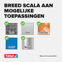 TESA On & Off 55229-00-01 Klittenband Om vast te plakken Haak- en lusdeel, Extra sterk (l x b x h) 1000 mm x 50 mm x 1 m Zwart 1 stuk(s) - thumbnail