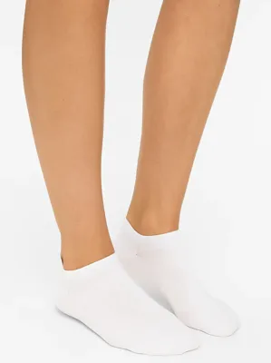 2-paar dames sneaker sokken - Katoenen enkelsokken - 38 - Wit - 38