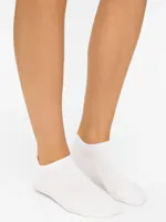 2-paar dames sneaker sokken - Katoenen enkelsokken - 38 - Wit - 38 - thumbnail