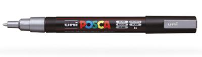 Paintmarker uni posca pc3m f zilver | 12 stuks Paintmarker uni posca pc3m f zilver | 12 stuks