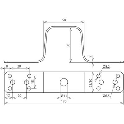 DEHN UEBL L170 B11 B5.2 6.5 AL Overspanningsveilige montageset 1 stuk(s) DEHN UEBL L170 B11 B5.2 6.5 AL Overspanningsveilige montageset 1 stuk(s)
