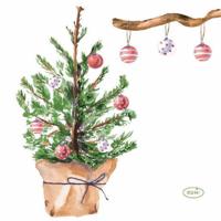 Servet l24b24 cm tree&baubles 20st Duni - Duni - thumbnail