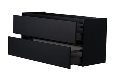 Wiesbaden Marmaris losse onderkast + 2 laden mat zwart 100 cm