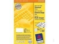 Etiket avery 3651 52.5x29.7mm wit 8000st Etiket avery 3651 52.5x29.7mm wit 8000st