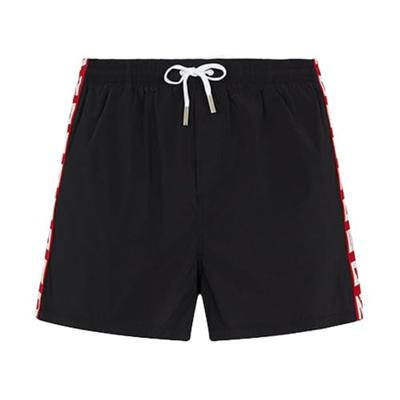 Dsquared2 Tape Logo Zwembroek Heren Zwart/Rood - Maat XL - Kleur: RoodZwart | Soccerfanshop
