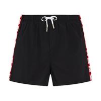 Dsquared2 Tape Logo Zwembroek Heren Zwart/Rood - Maat XL - Kleur: RoodZwart | Soccerfanshop - thumbnail