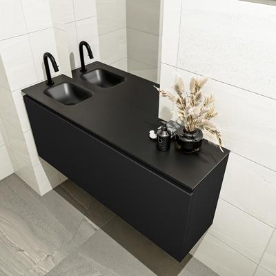 MONDIAZ OLAN 120cm toiletmeubel urban. LEX wastafel urban links 1 kraangat