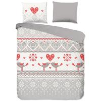 Good Morning Dekbedovertrek "rendieren" - Groen - (240x200/220 cm) - Katoen Flanel - thumbnail