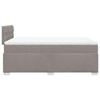 Boxspring met matras stof taupe 180x200 cm - thumbnail