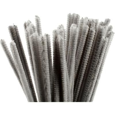 Creativ Company Chenille grijs 30cm, 50st. - thumbnail