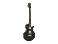 DIMAVERY LP-530 Electric Guitar, black/gold - thumbnail