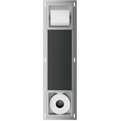 Xellanz Rocko Toiletrolhouder zonder Klep en Reserverolhouder - Inbouw - RVS