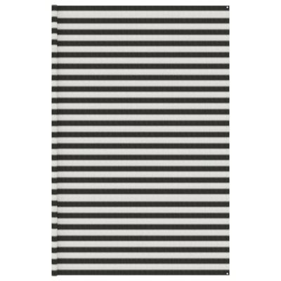 VidaXL Tenttapijt 400x400 cm hdpe antracietkleurig en wit