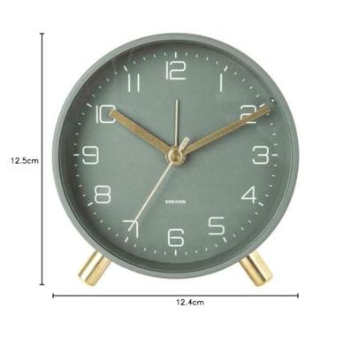 Karlsson wekker Lofty metaal D. 11cm (Kleur: groen)