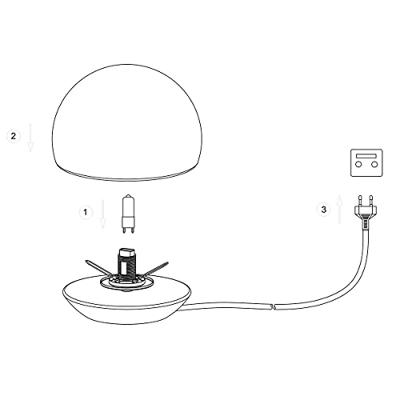 Steinhauer Tafellamp ancilla LED 7932be beuken