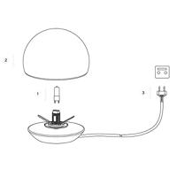 Steinhauer Tafellamp ancilla LED 7932br brons - thumbnail