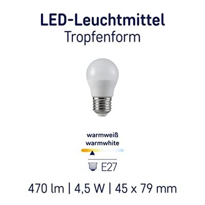 Müller-Licht 401015 LED-lamp Energielabel F (A - G) E27 Kogel 4.5 W = 40 W Warmwit 1 stuk(s) Müller-Licht 401015 LED-lamp Energielabel F (A - G) E27 Kogel 4.5 W = 40 W Warmwit 1 stuk(s)