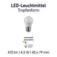 Müller-Licht 401015 LED-lamp Energielabel F (A - G) E27 Kogel 4.5 W = 40 W Warmwit 1 stuk(s) - thumbnail
