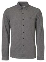 Polo long sleeve shirt organic jers black - thumbnail