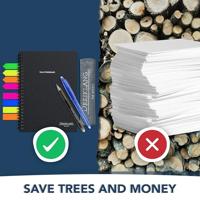 Dreiklang be smart 4270001452115 Opnieuwbeschrijfbaar notitieboek Gelinieerd, Dotted (punten) Zwart Aantal paginas: 20 DIN A4 - thumbnail