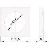 Berker 918272505 Schakelmateriaal Frame Frame Integro Flow Antraciet 1 stuk(s) - thumbnail