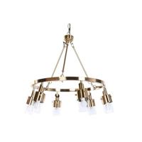 Plafondlamp DKD Home Decor 66 x 66 x 60 cm Kristal Gouden Metaal 40 W - thumbnail
