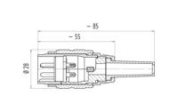 binder 09-0041-00-07 Ronde connector Stekker, recht Totaal aantal polen: 7 1 stuk(s) - thumbnail