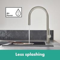 Hansgrohe Talis M54 ééngreeps keukenmengkraan 210 met uittrekbare uitloop, rvs look - thumbnail