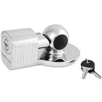 Masterlock Universal Trailer Coupler Lock - Zinc, nickle plated body - Front Keyw - 377EURDAT - thumbnail
