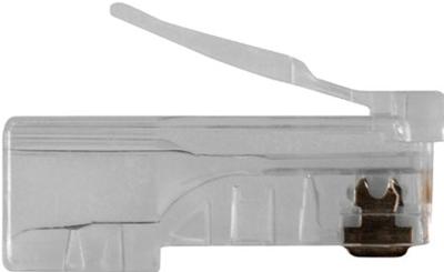 ACT TD108M RJ45 (8P/8C) Modulaire Connector | Ronde Kabel | Massieve Aders | 25 stuks