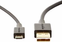 Amazon Basics 7WXKV4 verbindingskabel, USB 2.0, USB-A-stekker naar Micro USB B-stekker (2 stuks), 1,8 m, zwart - thumbnail