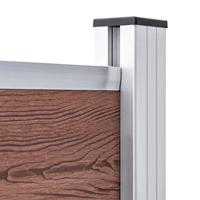 Schuttingpaneel 180x146 cm HKC bruin - thumbnail