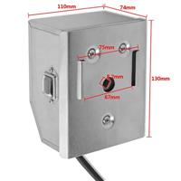 VidaXL Bbq draaispit met professionele motor staal 1200 mm - thumbnail