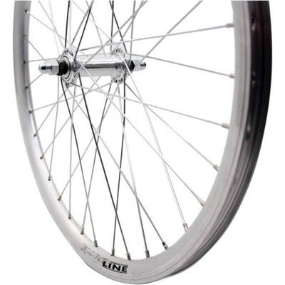 Roland voorwiel 24 x 1.75 vast alu v-profil zilver zink spk