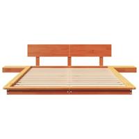 Bedframe Bruin 120 x 190 cm Hout - thumbnail
