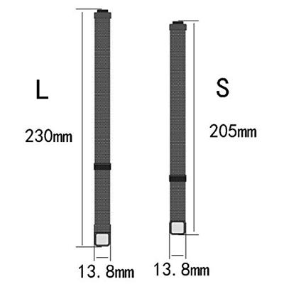 Fitbit Inspire 2 & Ace 3 Milanese bandje - Maat: Large - Multi color Fitbit Inspire 2 & Ace 3 Milanese bandje - Maat: Large - Multi color