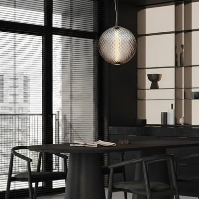 Lyora HanglampAora bol bruin glas - 9191245