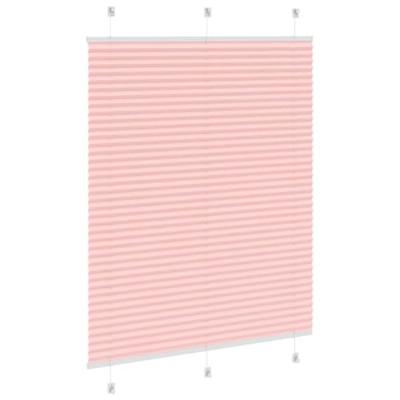 VidaXL Plissé rolgordijn 110x100cm stofbreedte 109,4cm polyester roze VidaXL Plissé rolgordijn 110x100cm stofbreedte 109,4cm polyester roze