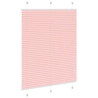 Pliss rolgordijn 110x100cm stofbreedte 109,4cm polyester roze - thumbnail
