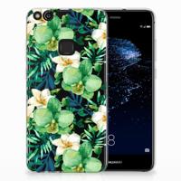 Huawei P10 Lite | TPU Case | Orchidee Groen - thumbnail
