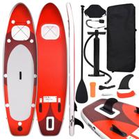 VidaXL Stand up paddleboardset opblaasbaar 330x76x10 cm rood - thumbnail